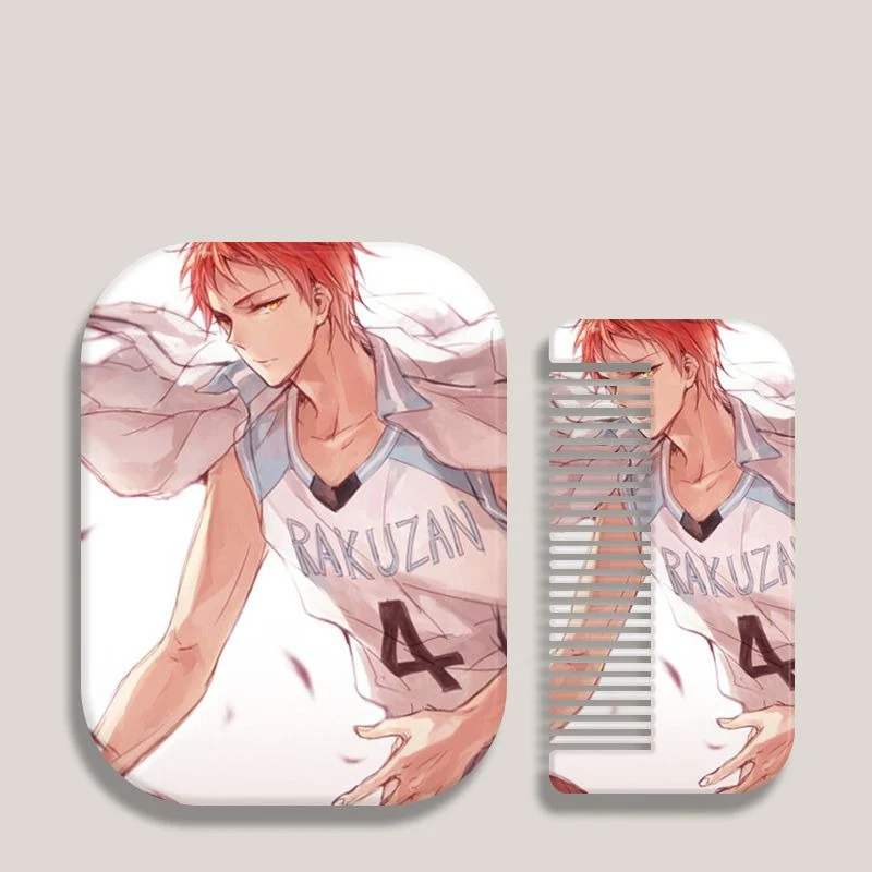 8x6cm, Kuroko no basuke, Folding Single-side Makeup Mirror, Portable Travel, Mini Pocket Light,Anime Cute Girls Kids,Rectangular