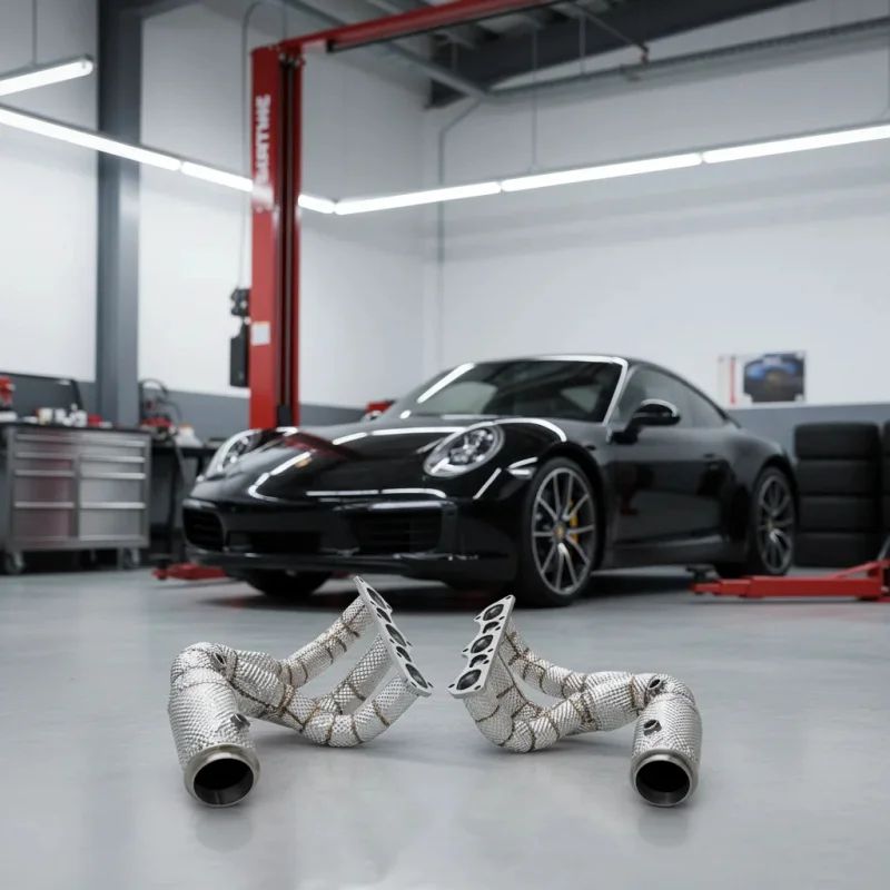 

Exhaust Manifold Header for Porsche 911 (991.1) 3.4 Carrera Carrera 4/3.8 Carrera S 4S GT3 2011-2016 Insulated Car Exhaust Pipes
