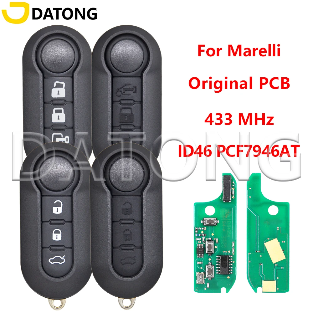 

Datong OEM PCF7946AT PCB 433MHz Car Key For Marelli Fiat 500L Ducato Grande Punto Bravo Doblo Peugeot Boxer Citroën Jumper