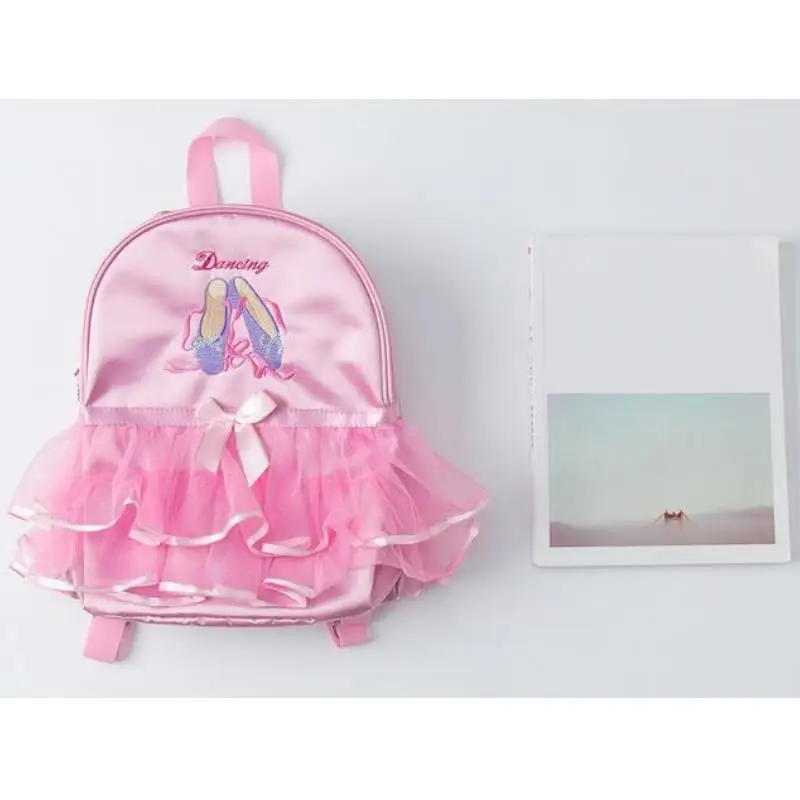 Children Ballet Bag for Girl Ballerina Dance Bag for Kids Pink Dancing Backpack Girls Ballet Dance Bags Baby School Backpack