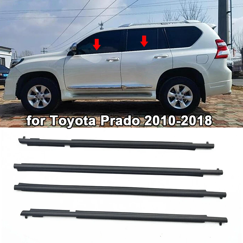 Guarnizione del finestrino dell'auto striscia sigillante per porte e finestre guarnizione in vetro modanatura adatta per Toyota prado 2010-2018