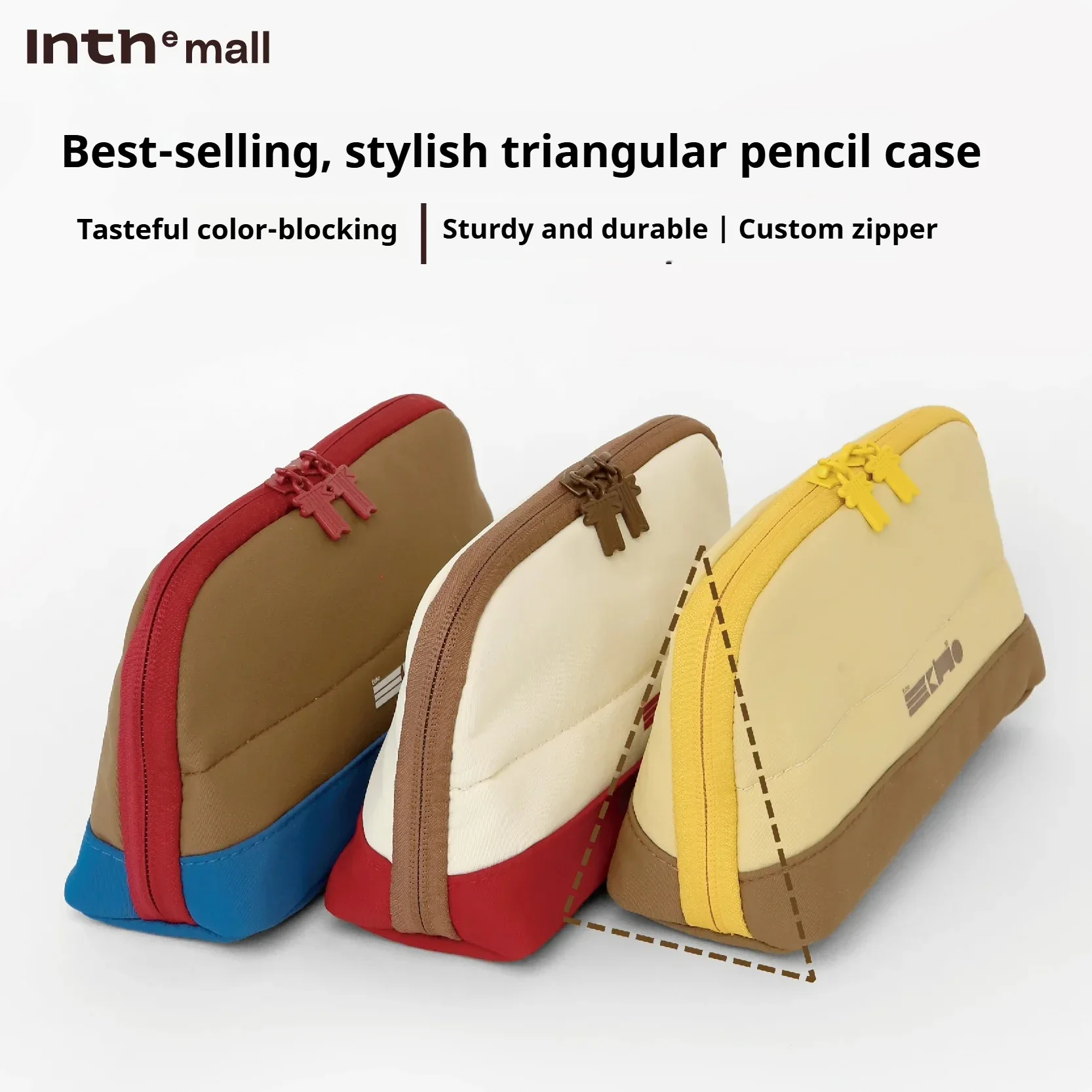 Large-capacity magnetic pencil case with zipper,multi-layer storage waterproof and stylish stationery bag,Standable