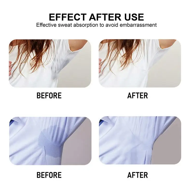 Under Arm Sweat Pads Women Non Visible 12 PCS Sweat-Absorbing Patch Thin Portable Underarm Sweat Patches Armpit Protection Dress