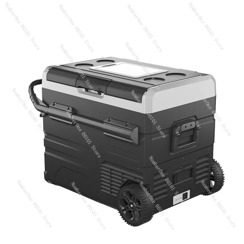 Mini Refrigerator Tww35/45/55 Compressor Refrigeration with Pull Rod Wheel Built-in Lithium Battery Life Car