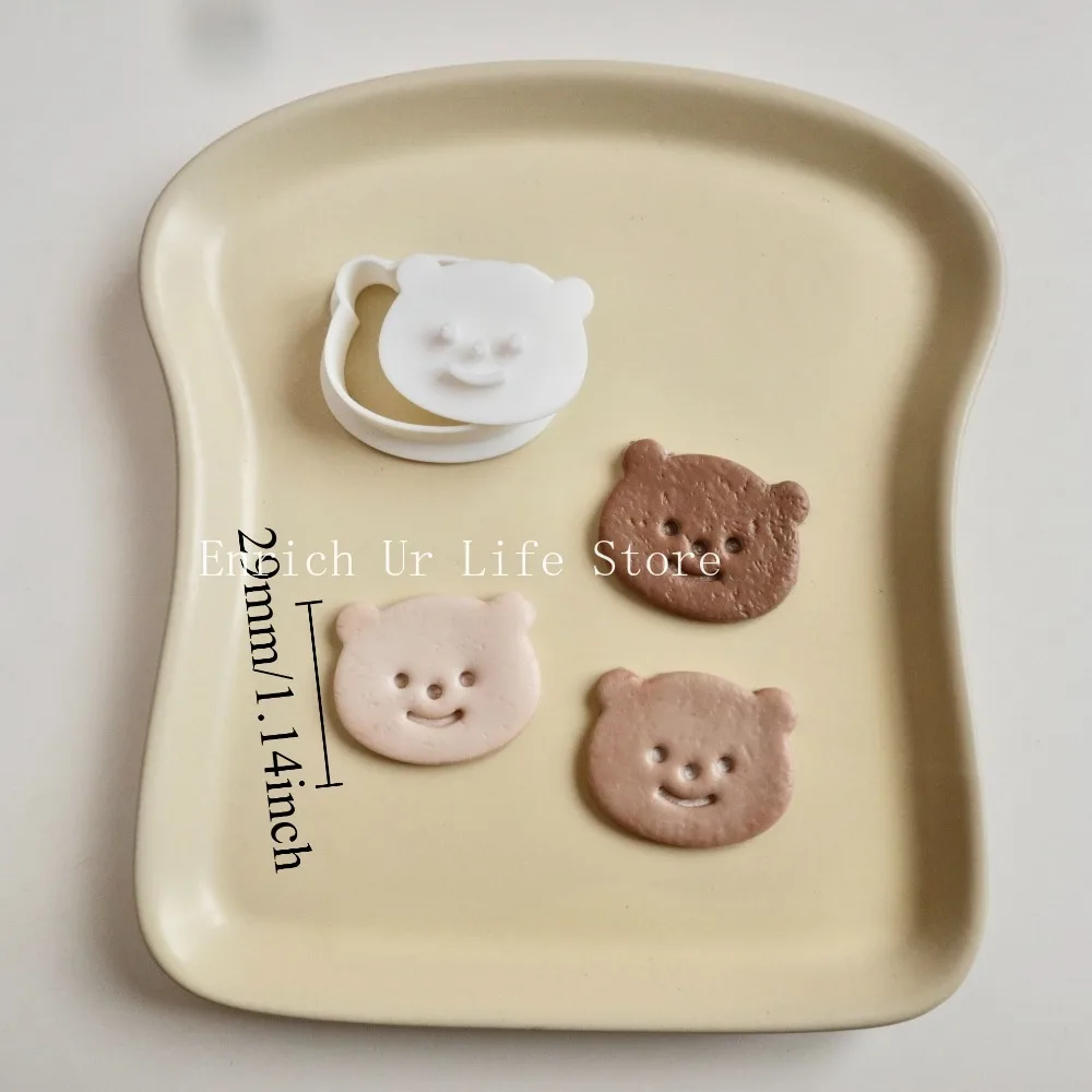 Dog Cat Frosting Biscuit Cutting Mold Mini Animal Pattern Bear Cookie Cutters Baking Cookie Embosser Stamp Moulds Baking
