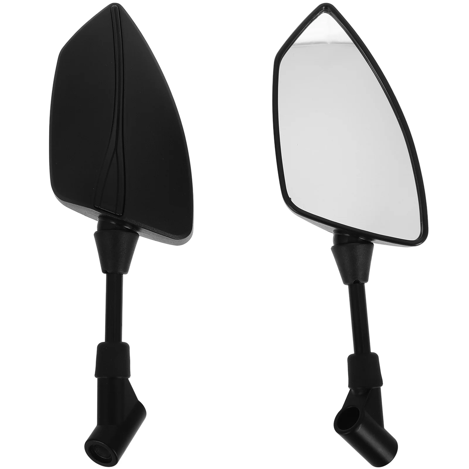 

2Pcs Motorcycle Rearview Mirror Black Adjustable Handlebar Side Mirrors Replacement for Electric Scooter Motorbike Accessories