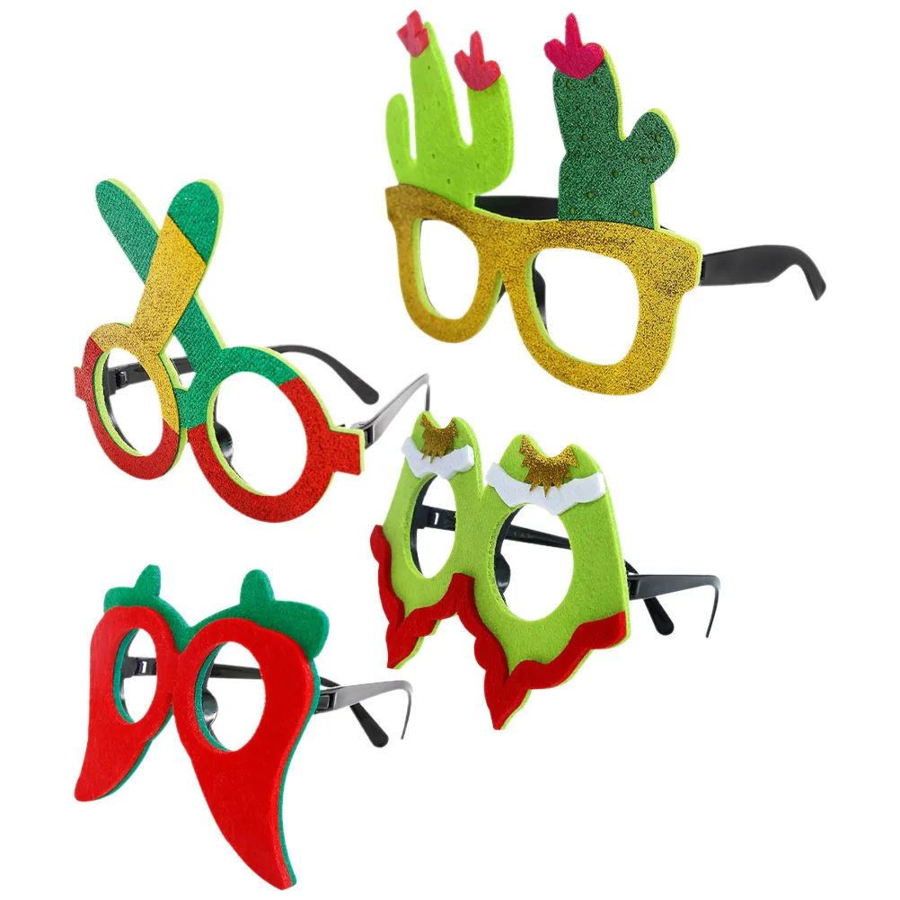 4 قطعة إطارات الحفلات المكسيكية كرنفال النظارات الجدة نظارات الحفلات الدعائم صور الدعائم مهرجان زي الملحقات #4