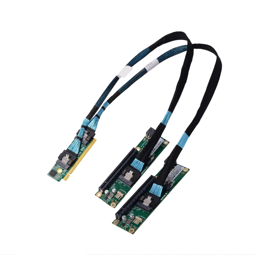 1U PCIe 4.0 16x To SlimSAS SFF-8654*2 Adapter Motherboard Split Card Full Set for PC Gaming EGPU External Graphics Expansion x16