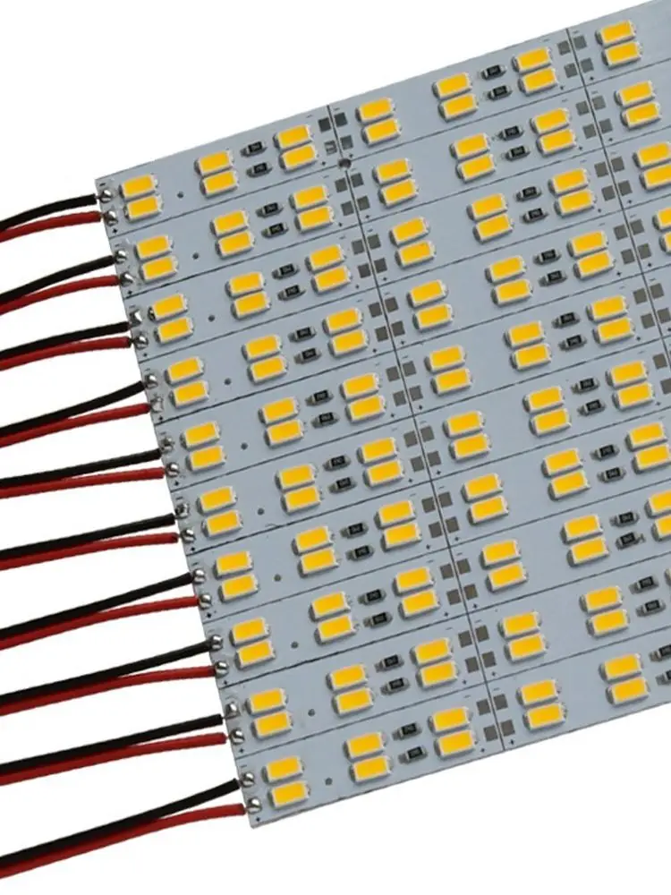 10 sztuk * 50cm DC 12V 24V SMD 5730 5630 LED twardy sztywny pasek drążek LED ciepły zimny biały 144 leds/m