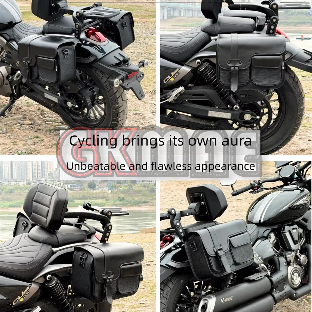 Fit For Benda Rock 300 Rock300 Motorcycle Side Box Boxes Quick-release Waterproof Leather Panniers Helmet Bags Travel Bags