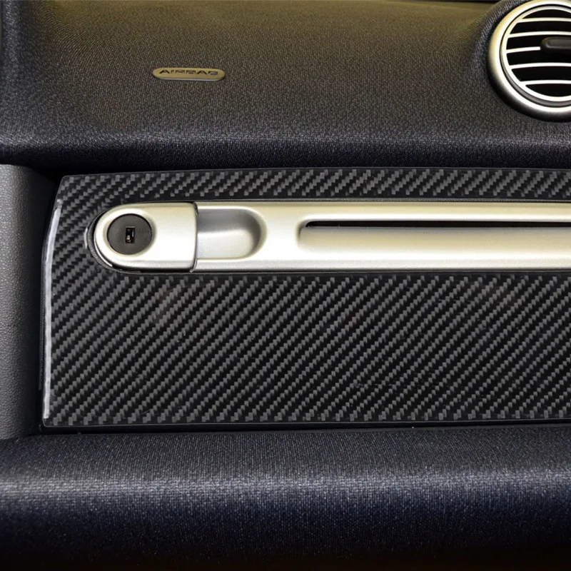 

Suitable for 11-15 Mercedes-Benz smart fortwo car interior modification carbon fiber glove box decoration sticker