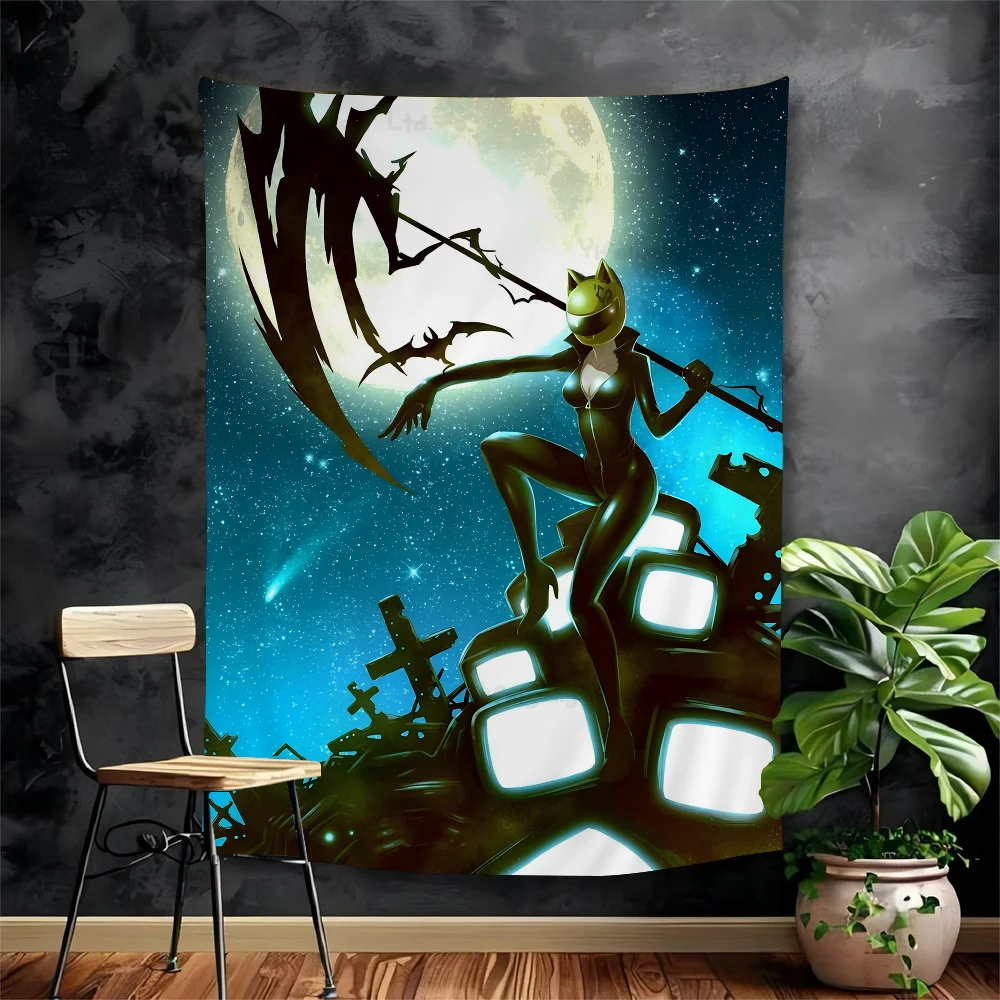 

Anime Durarara Celty Anime Tapestry Indian Buddha Wall Decoration Witchcraft Bohemian Hippie Wall Hanging Sheets