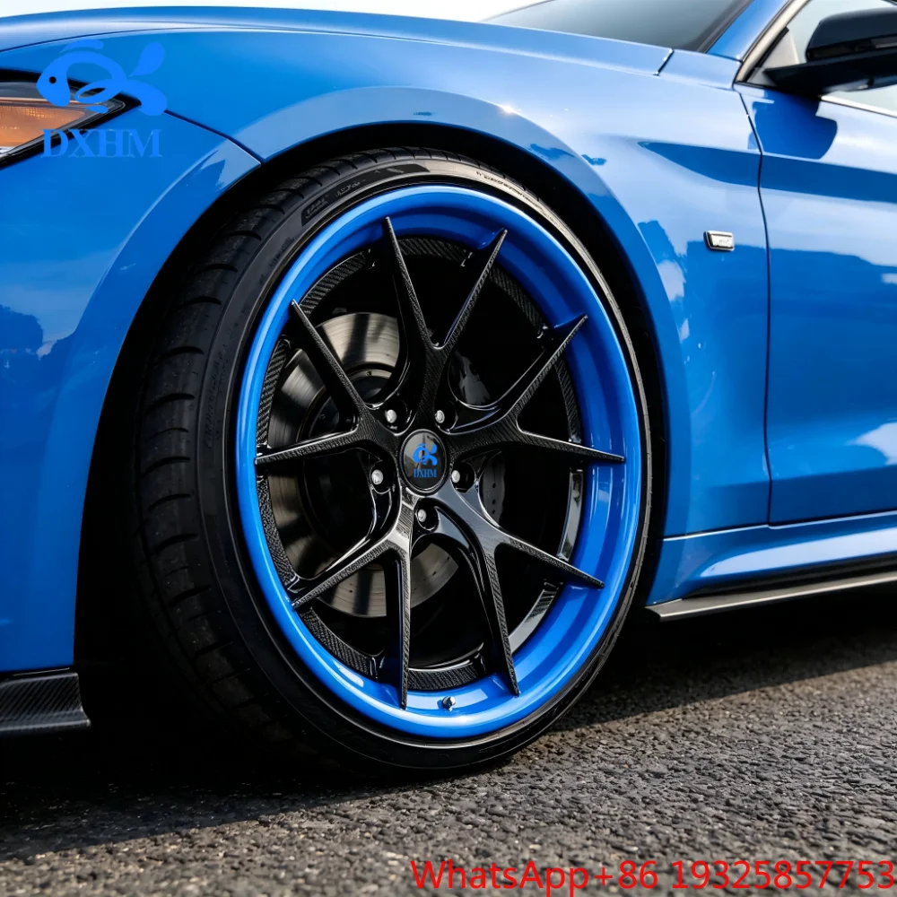 Custom Forged 17-24 Inch Concave Carbon Fiber Rim 5x108 5x112 5x114.3 5x120 Passenger Car Wheels for  Model S Model Y