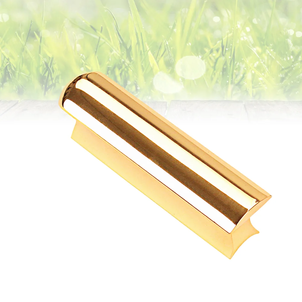 

R55B Stainless Steel Hawaii Electric Guitar Bass Lap Slide Bar Stick (Golden) hawaii guitar slide bar