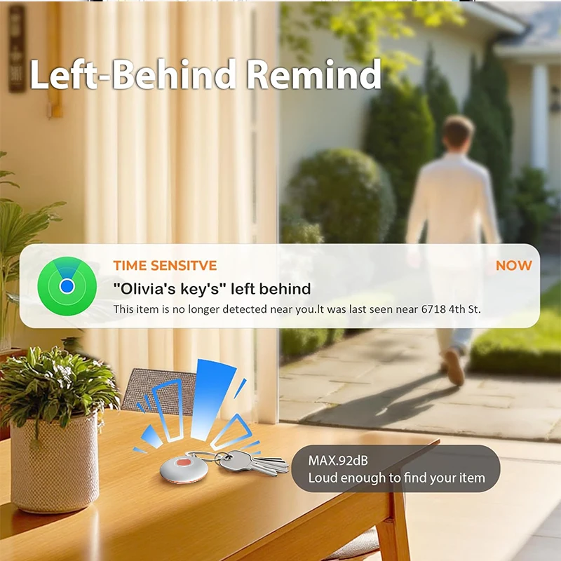 جهاز تعقب مضاد للخسارة لـ ios Find My Key Car Wallet Air Tag مقاوم للماء تتبع رياضي لكبار السن متاح مكتشف لعلامة iPhone الذكية
