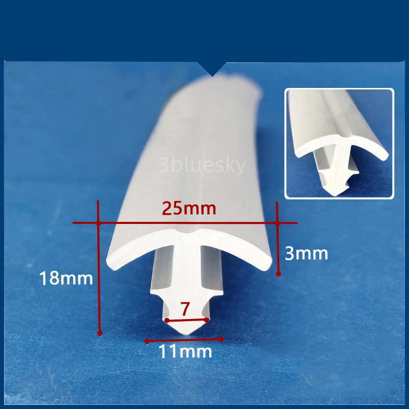 

Резиновая T-образная лента, стеклянная, металлическая, деревянная панель, защитная крышка для автомобильного кабеля, солнечные фотоэлектрические панели, уплотнительные ленты 25x18 мм, белая