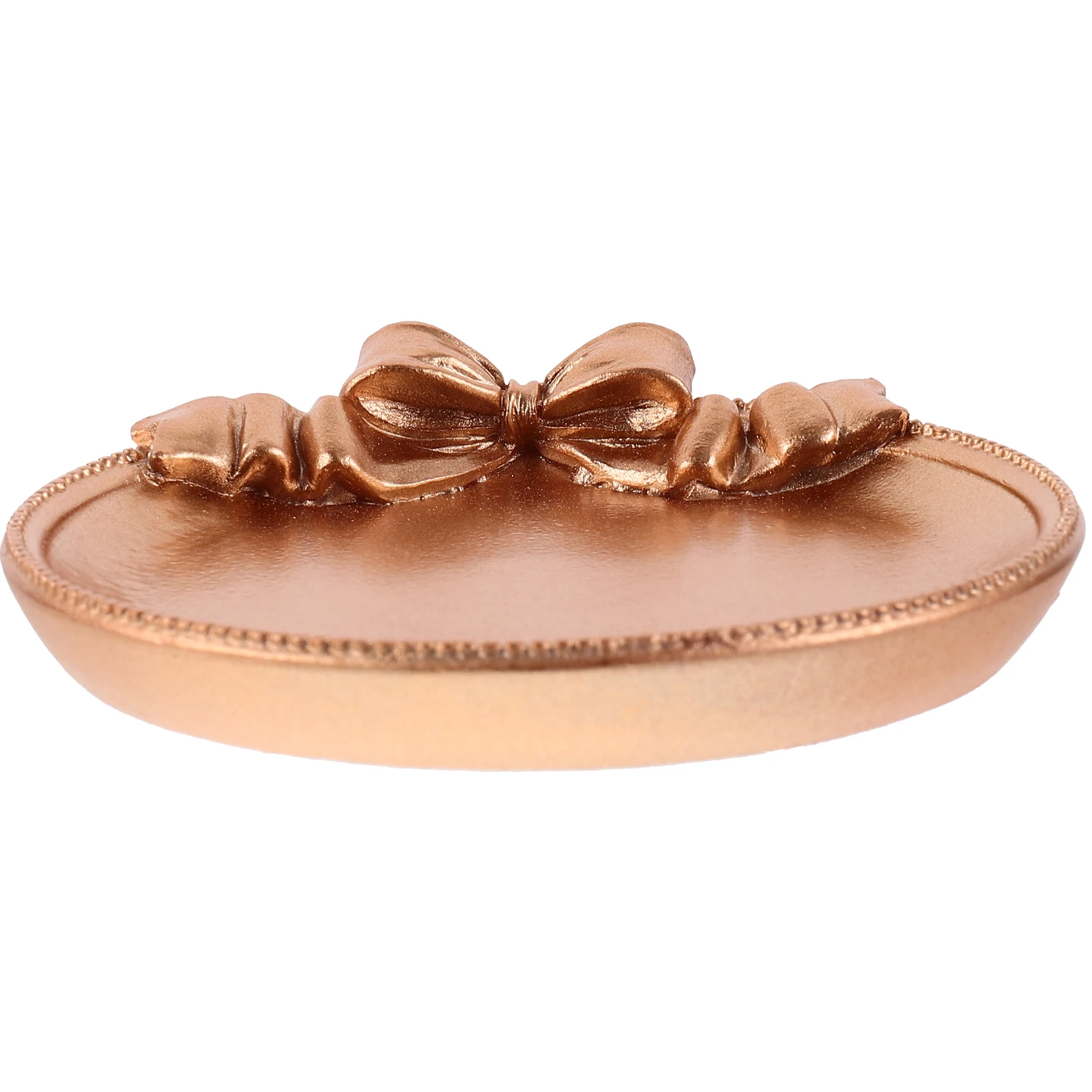 

Retro Circular Resin Jewelry Tray Golden Photo Prop Artistic Design Bracelet Display Necklace Organizer Candy Storage Compact