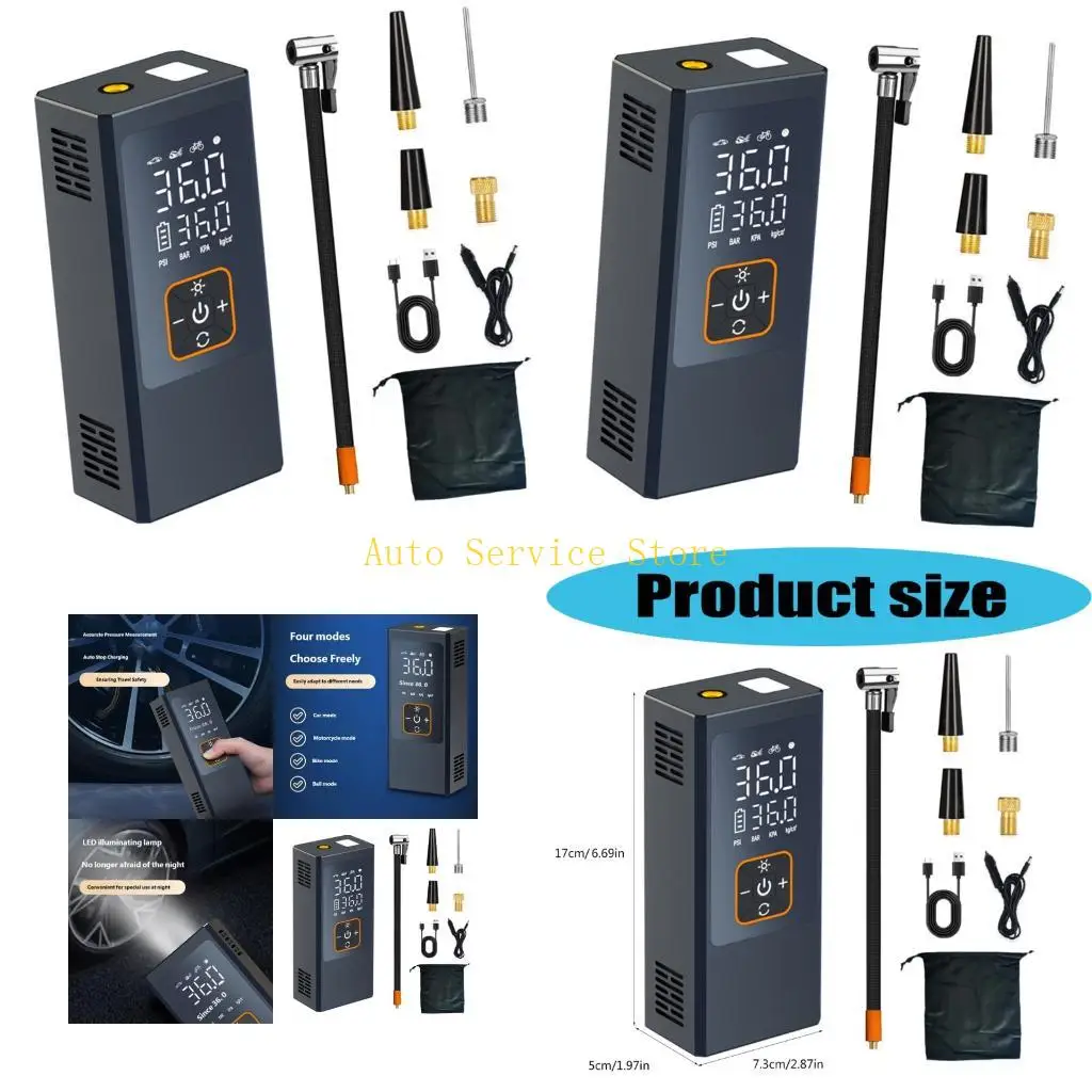 462A Fast Charging dense Inflator Showing Real Time Pressure Data And Ergonomic Design For Outdoor excursions