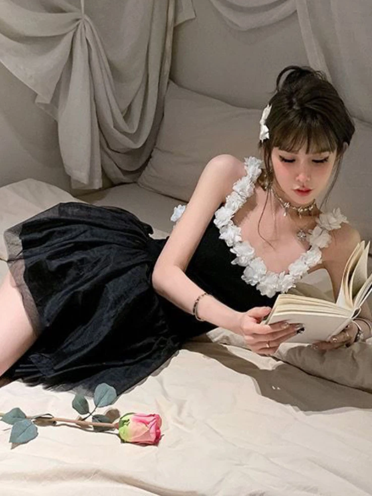 Dresses Women Backless Lace-up Creativity Princess All-match Summer Charming Elegant Popular Sweet Special Leisure Basics New