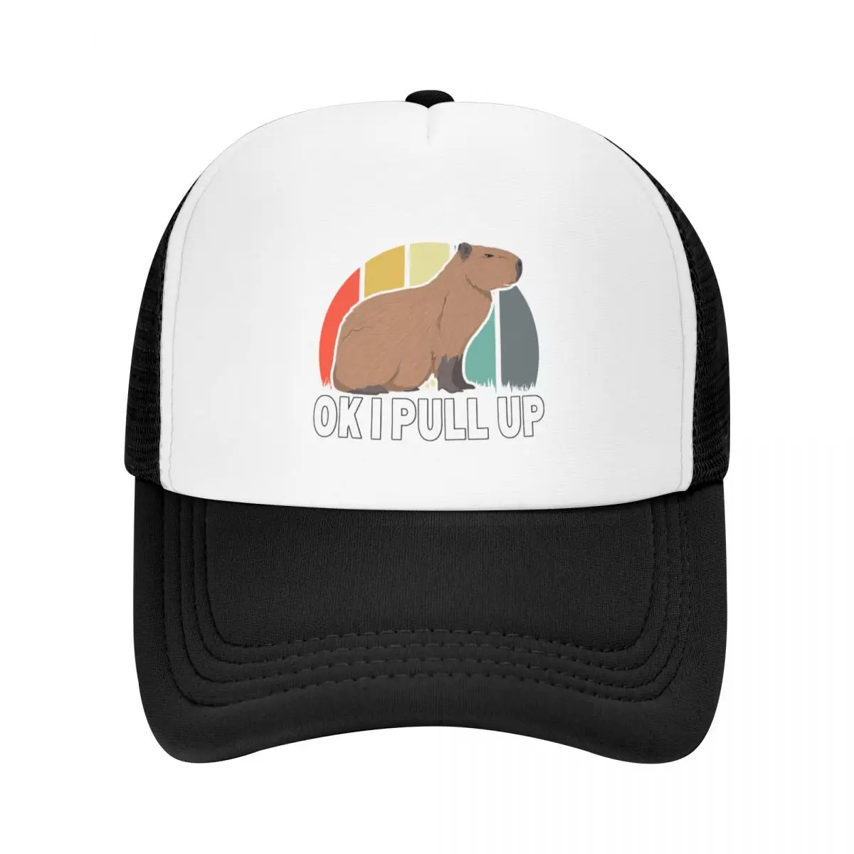 

Ok I Pull Up Capybara Retro Vintage Funny Rodent Animal Baseball Cap Thermal Visor Christmas Hat Caps For Men Women's