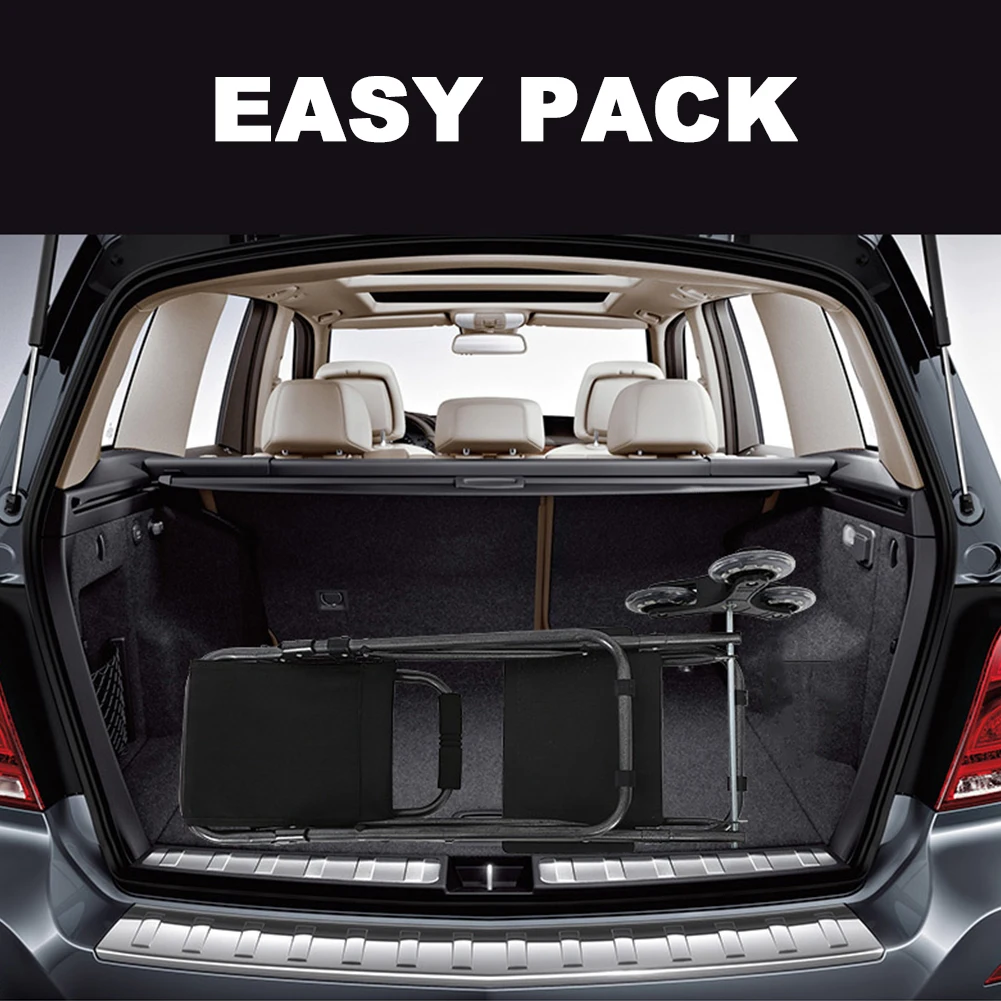 

Portable Shopping Cart with Waterproof Bag & Chair Folding Shopping Trolley Folding Shopping Bag Cart for Upstairs Cargo