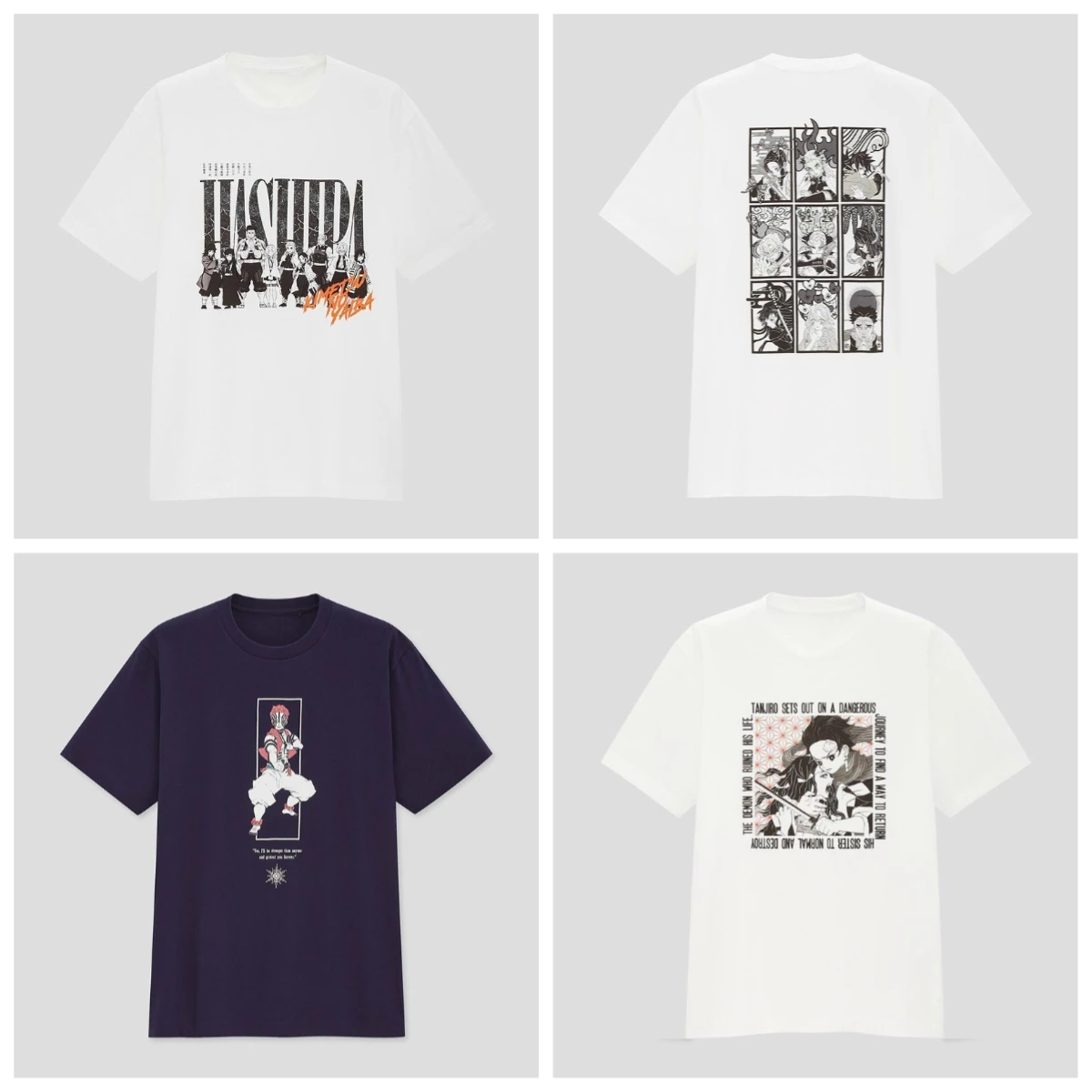 

Pure Cotton Ghost Destroyer Blade Printed Pattern Crew Neck T-Shirt for Women Couples Shanyi Tanjiro Your Beans Have No Misery