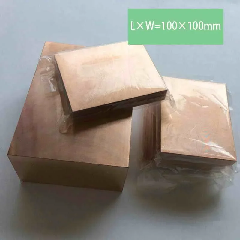 L*W=100*100mm thickness 25mm Copper Tungsten Plate W70 W80