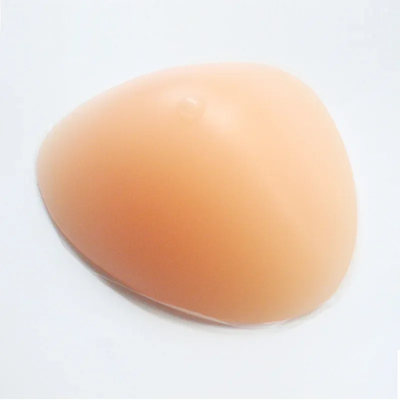 Hot Sale Triangle Breast Concave Bottom Silicone Prosthesis Postoperative Artificial Breast Soft Breathable Natural like Boobs