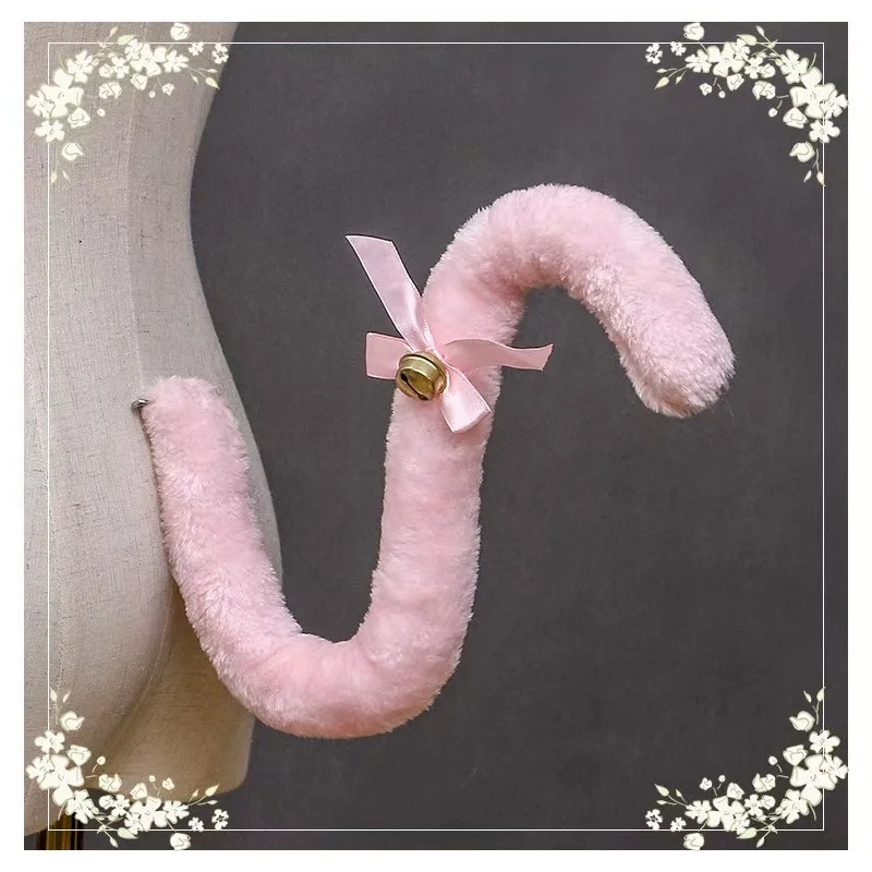 Niedlicher Katzenschwanz, Cosplay, Anime, Kawaii, Tier, Halloween-Party, Kostüme, Accessoires, Kätzchen, Dienstmädchen, Schwanz, Geschenke für Freundinnen – Detail 5