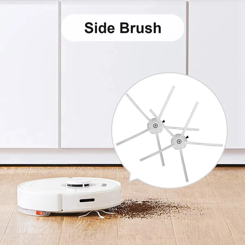 Запасные части, основная щетка, боковая щетка, HEPA-фильтр, высокое качество, совместимый для Roborock Q7 Q7max + T8, аксессуары для пылесоса