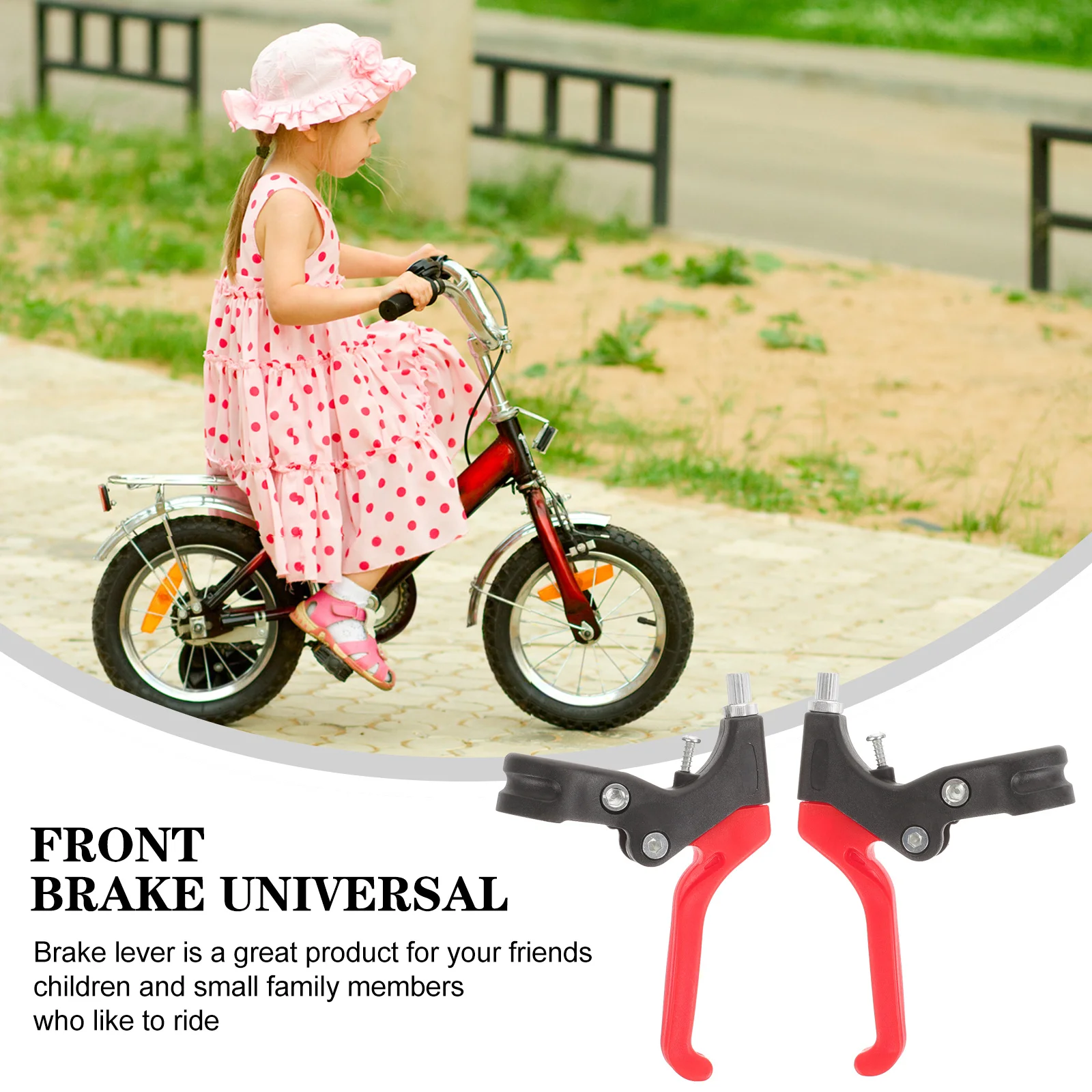 

1Pair Childrens Bike Brake Levers Strong Practical Cycling Accessory for Kids Learning to Ride Bike Bar Ends Brake Lever