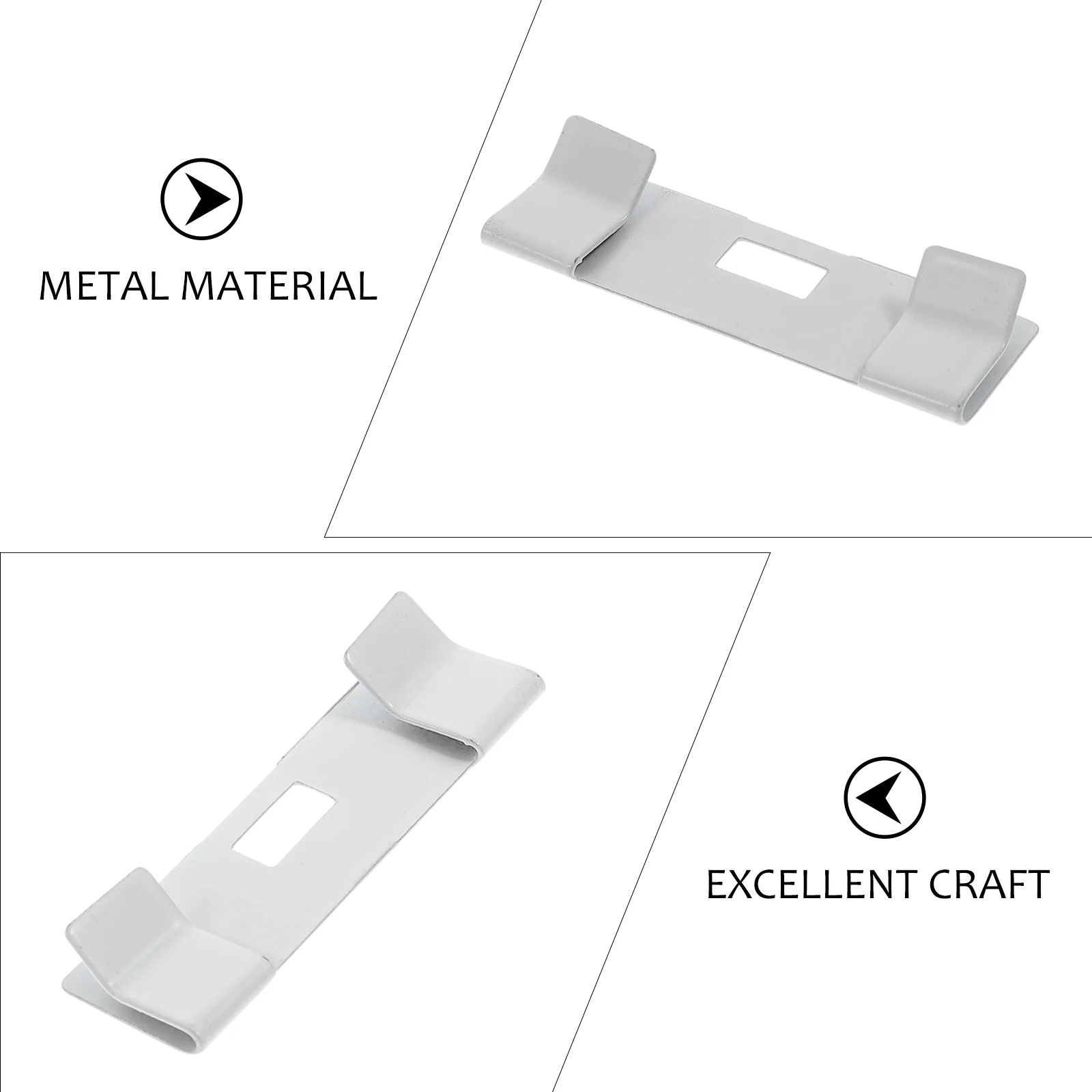 Vertical Blind Repair Tabs Metal Clip for Venetian Blinds Fixer White See Shutters