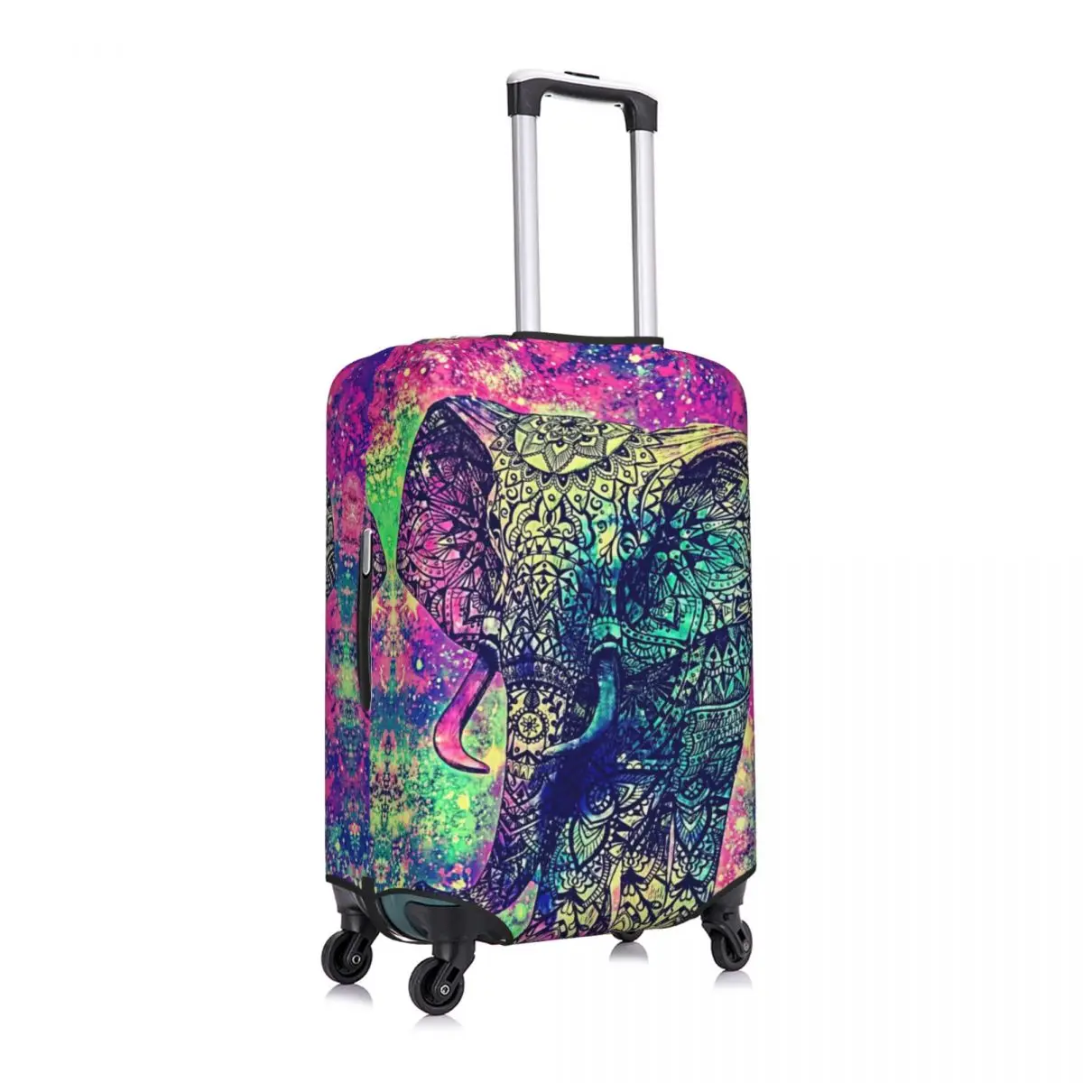 Elefante Colorido Indiano Imprimir Bagagem Protetora Poeira Cobre Elastic Waterproof 18-32inch Suitcase Cover Viagem Acessórios