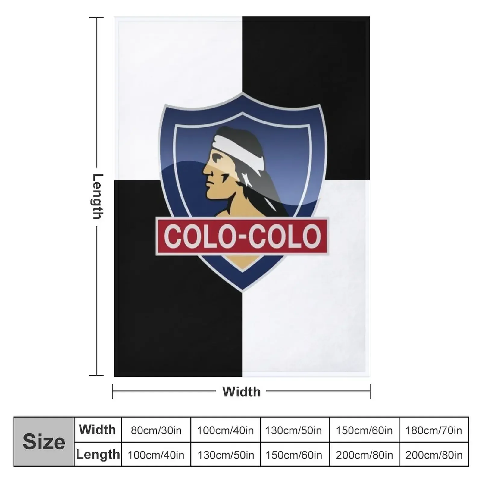 My City, My Colours, Colo Colo from Chile Throw Blanket Sofa Furry Weighted manga Blankets