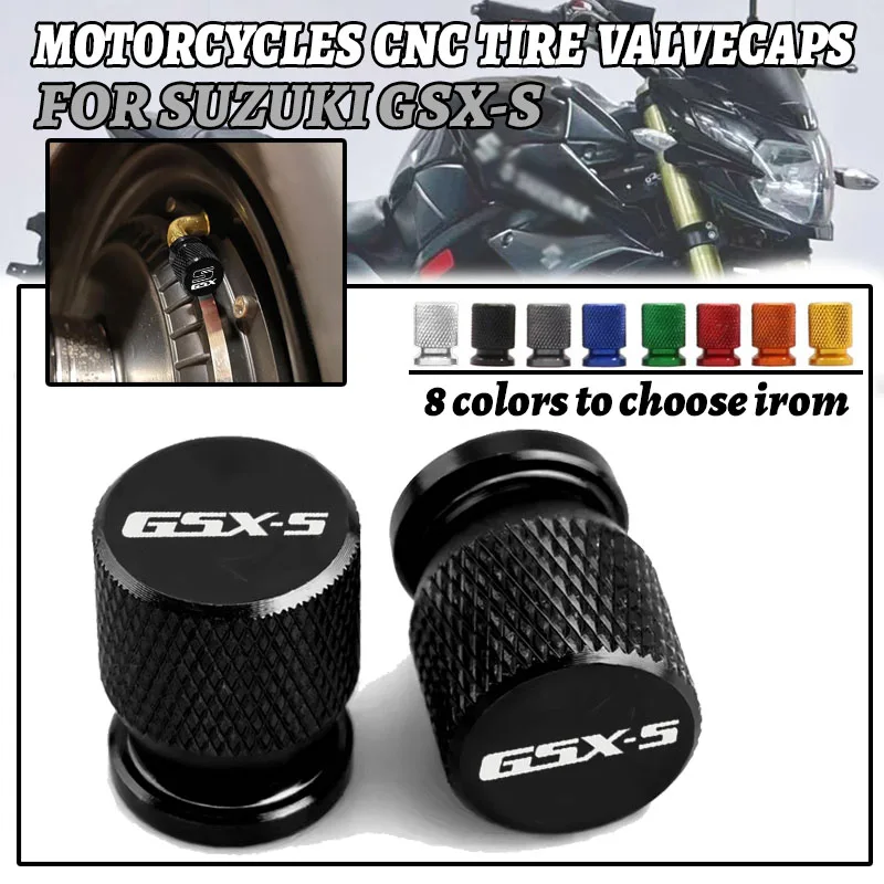 2 SZT. Nakrętki wentyli CNC do felg Suzuki GSX-S1000 GSXS1000 GSX-S950 GSX-S750 GSXS750, akcesoria