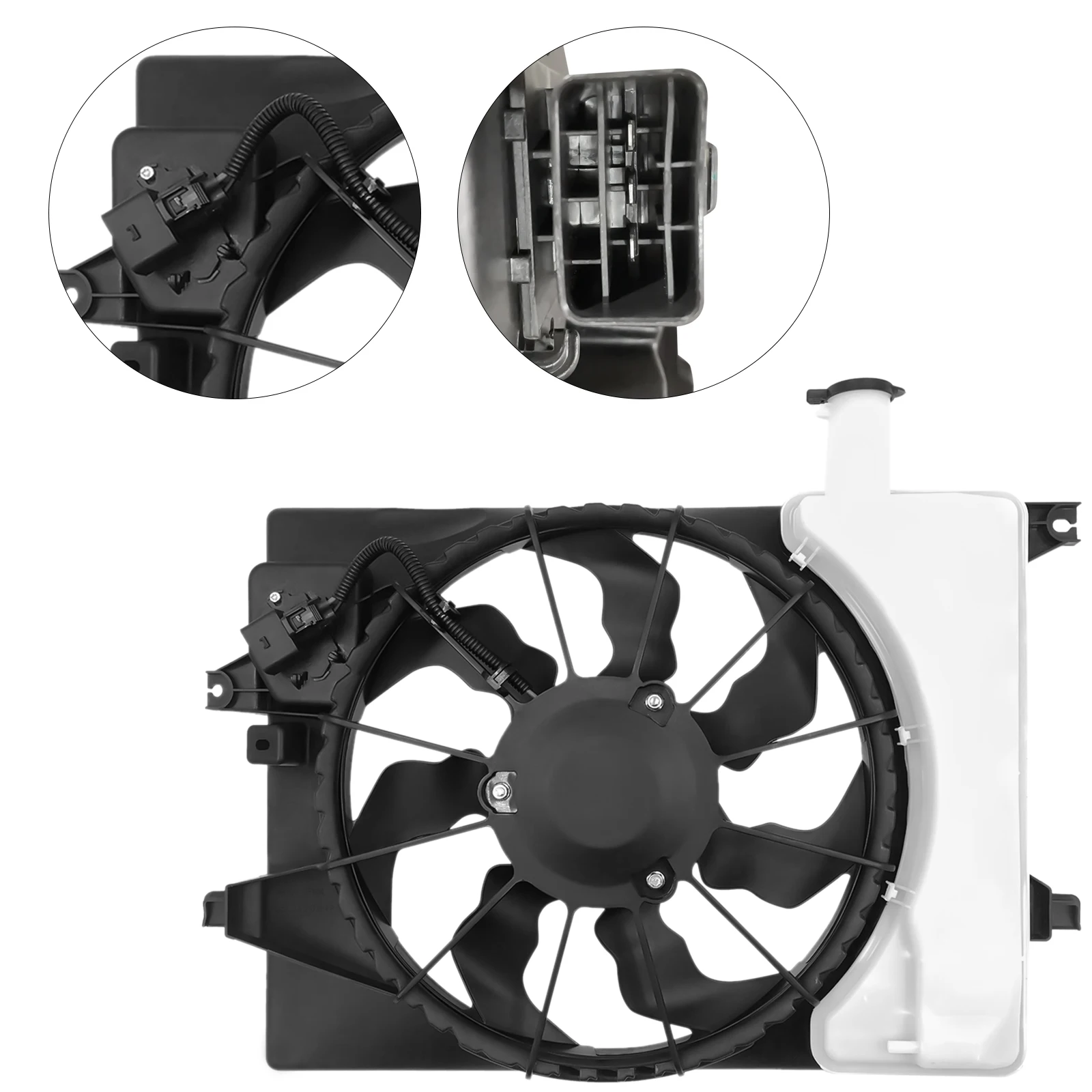 Radiator Cooling Fan Assembly For Hyundai Elantra 2014-2017 Kia Forte 2015-2018 253803X500 HY3115152 623510 621565