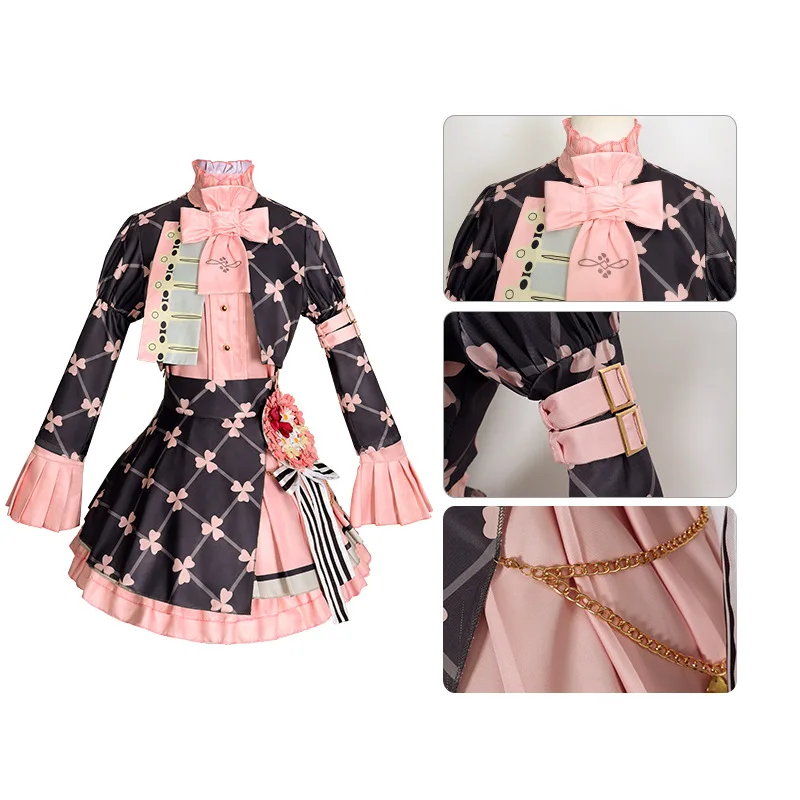 موموي ايري 3rd الذكرى تأثيري PJSK المزيد من القفز فساتين راقية زي شعر مستعار الغناء أغنية فستان زي الهالوين للمرأة