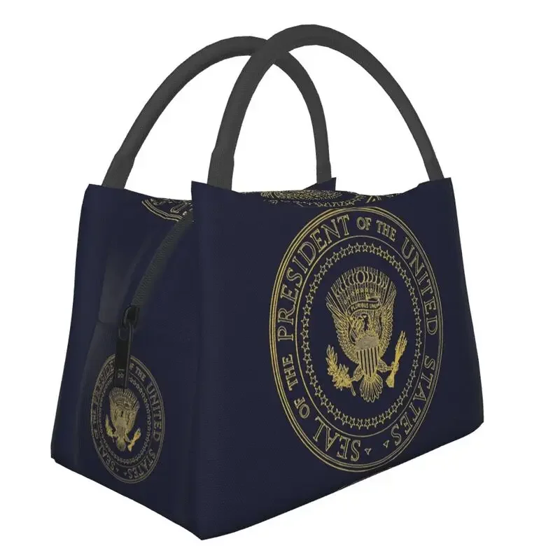 US Seal Portable Lunch Box Women Multifunction Donald Trump Cooler Thermal Food Insulated Lunch Bag Travel Work Pinic Container