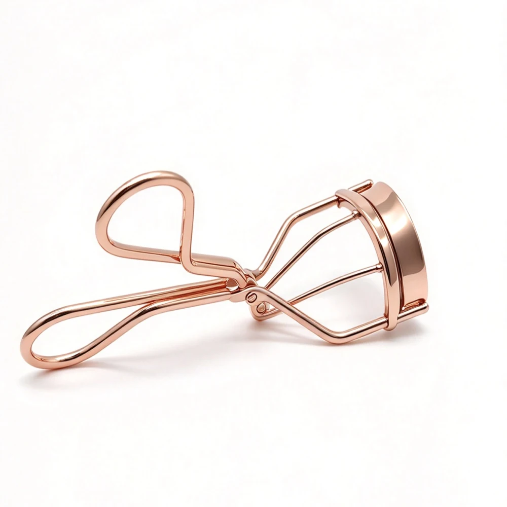 Professional Eyelash Curler, Stainless Steel Lash Curler with 4 Replacement Silicone Pads, Rose Gold & Silver Optional, Long Las