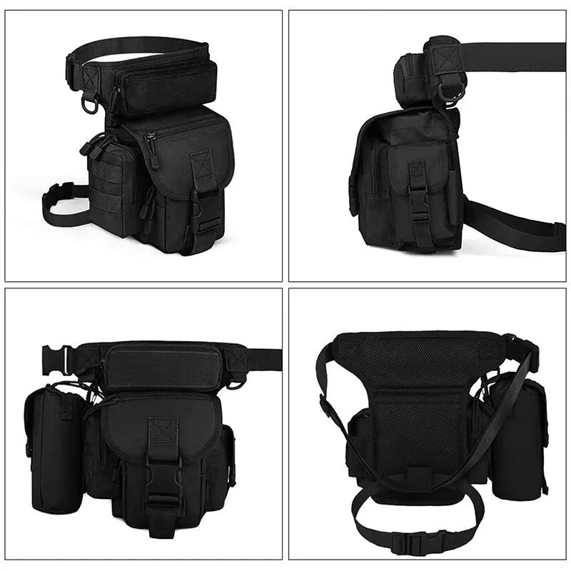 900D Waterproof Leg Bag Bicycle Motorcycle Pack Men Multifunction Thigh Backpack Outdoor Hiking Fishing Hunting Bag Waist Bags