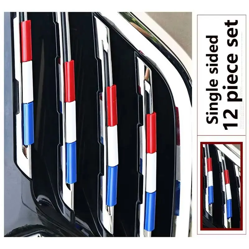 New Suitable for Renault Koleos 2017-19 Models Car Three Color Grille Sequin Front Grille Decorative Strip Exterior Modification