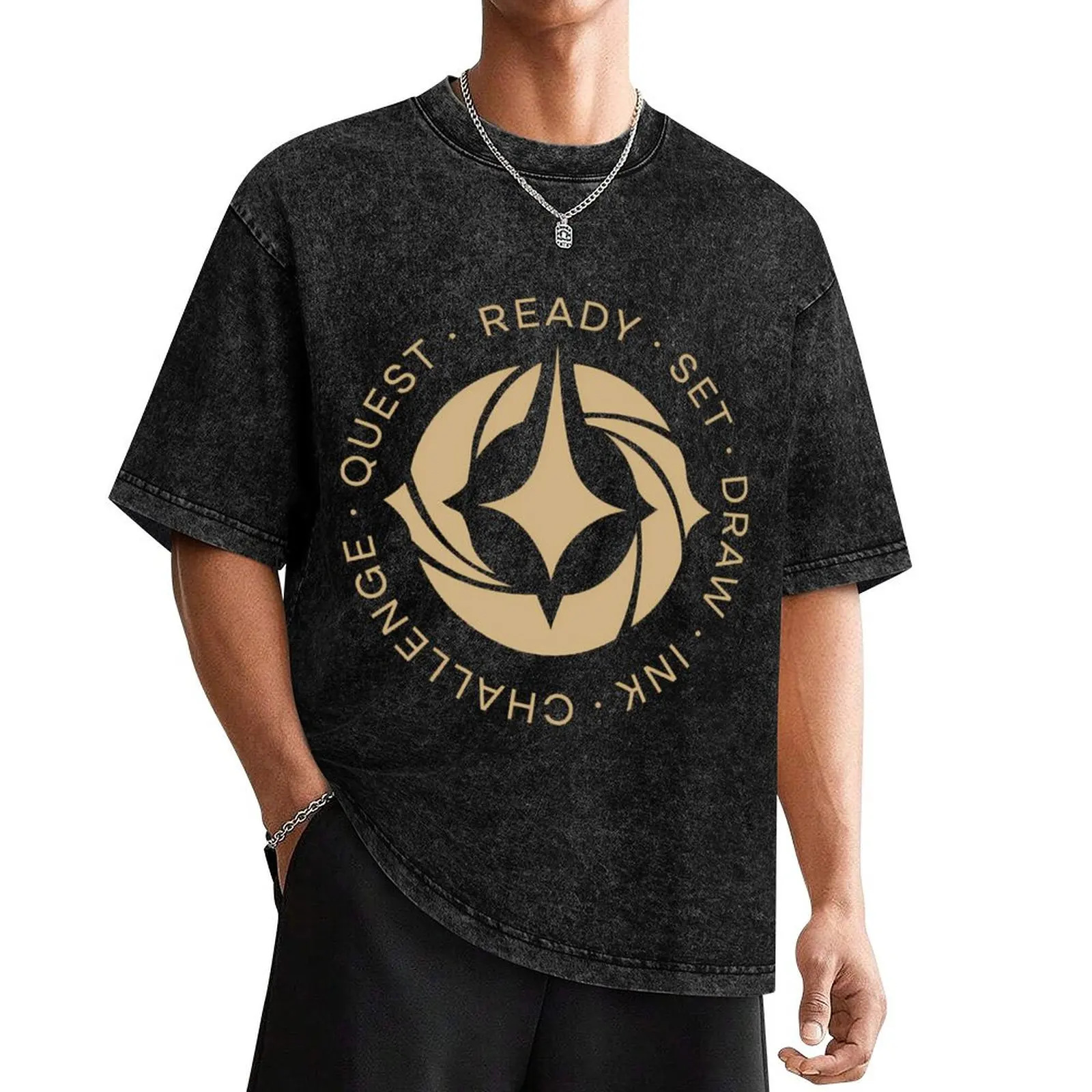 

Lorcana Logo Art T-Shirt anime stuff customizeds mens t shirts