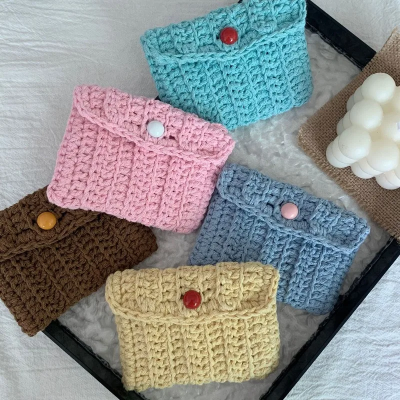 

Small Square Cotton Coin Bag Lipstick Key Earphone Organizer Holder Bus Bank ID Credit Cards Pouch Case Mini Storage Wallet