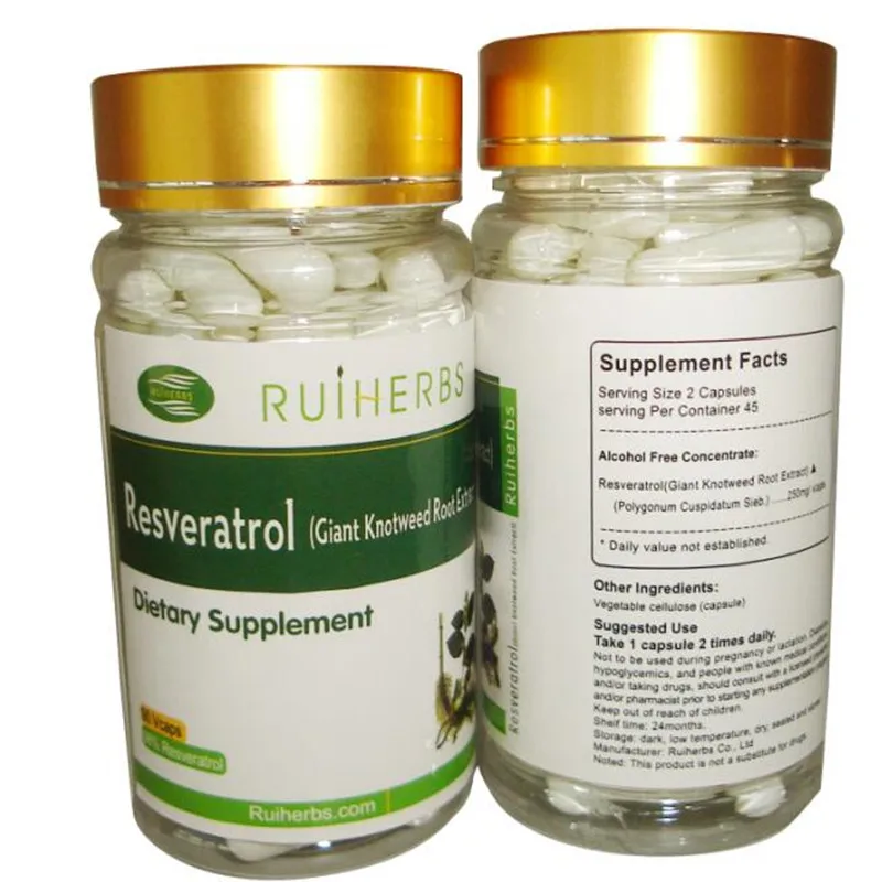 

1Bottle 90pcs, Resveratrol High Strength CAPSULE, Strong Antioxidant Support Circulatory Health and Overall Wellness