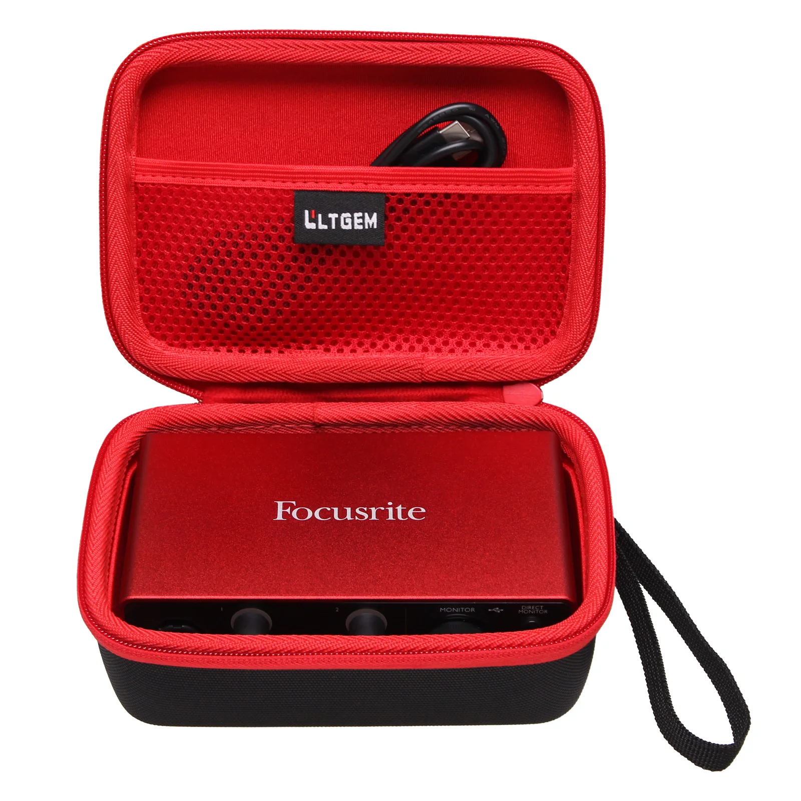Audio Interface Case for Focusrite Scarlett Solo 3rd Gen Storage Carrying Bag for WiFi Scanner Accessories(bag only)
