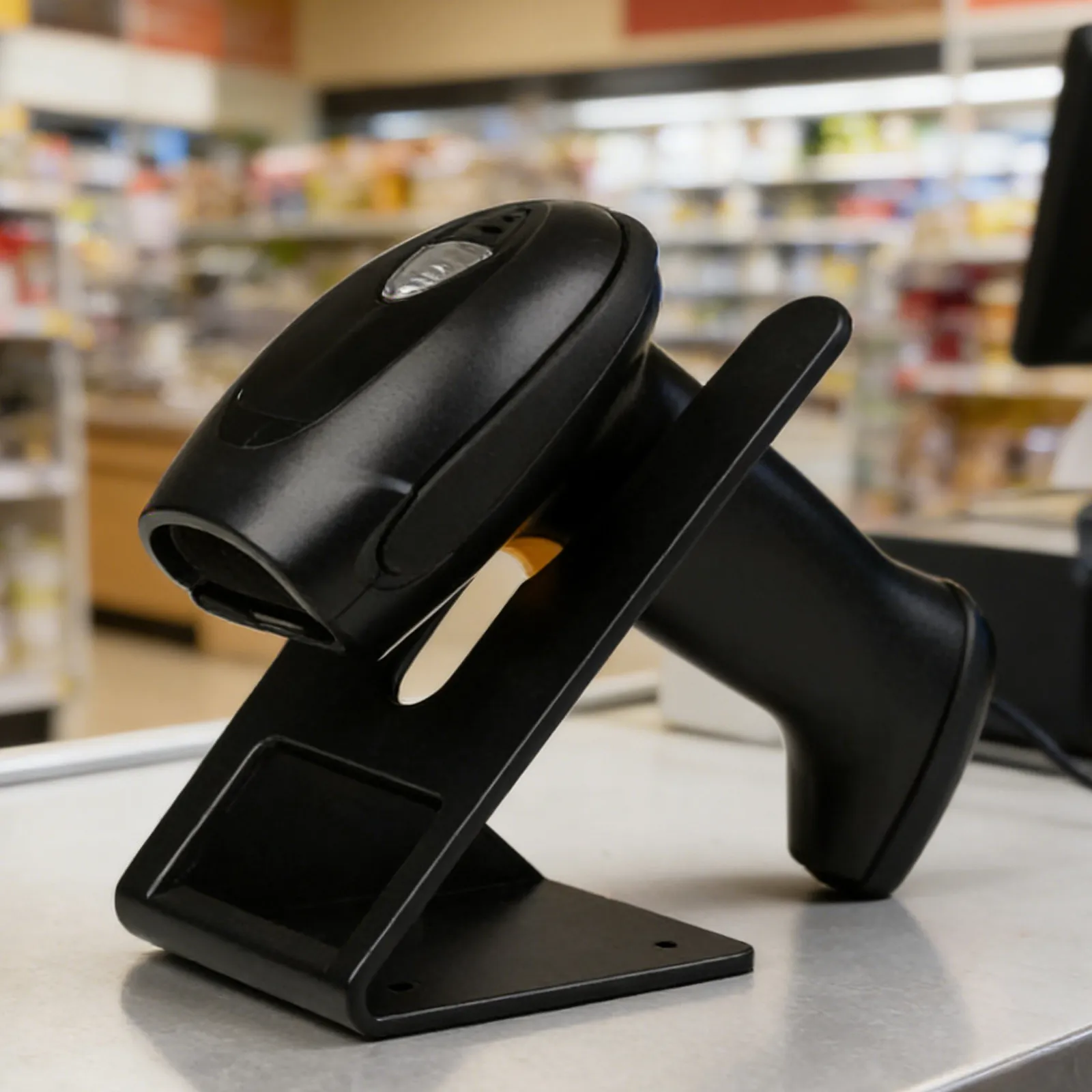Barcode Scanner Holder Plastic Wall Mount Rack Stable Support for Retail Warehouse Office Scan Gun Label Reader Bracket Holder