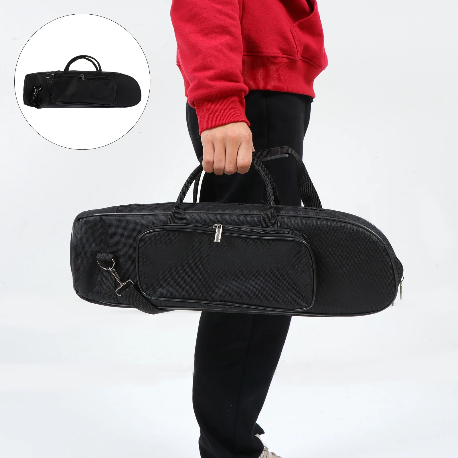 

Oxford Cloth Shoulder Bag Trumpet Backpack Case Pouch Small Accessory Cotton