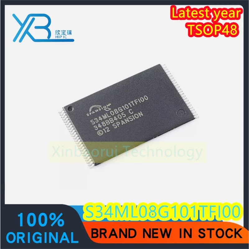 (2/20pieces) S34ML08G101TF100 S34ML08G101TFI00 TSOP48 1GB NAND FLASH 100% brand new original spot authentic