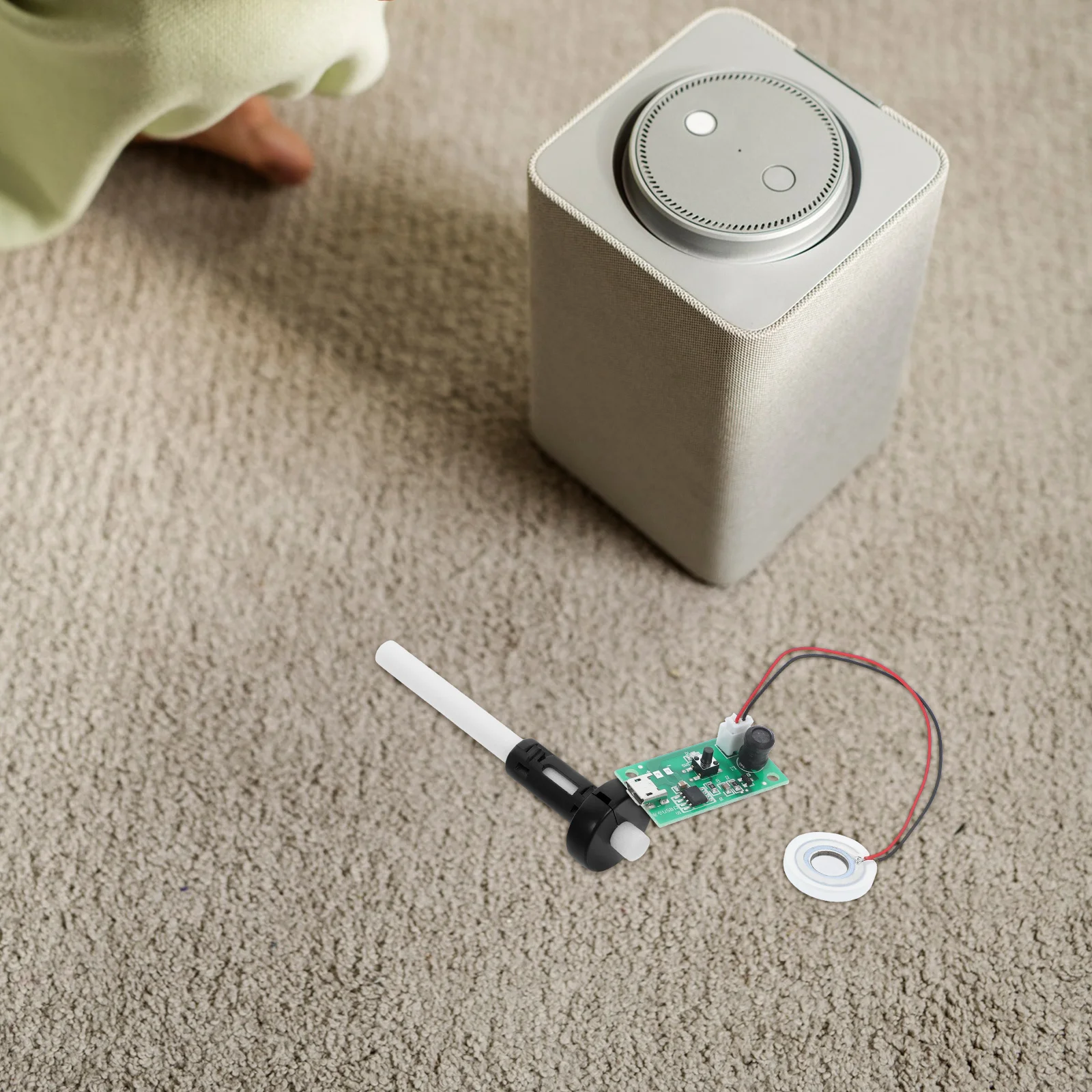 

5Sets Mini Atomization Spray Module Kit with USB Circuit Board for DIY Humidify Projects Low Heat Generation Stable Performance