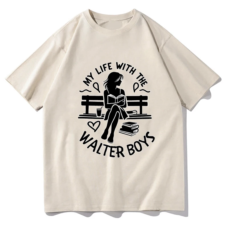 

My Life With The Walter Boys Team Conrad and Cole Round Neck T-shirt Short Sleeved Casual Men and Women Soft and Comfortable Top